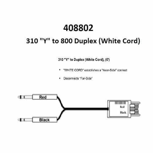 Tag 408802 310  Inch Y Inch  To 800 Duplex (White Cord), 6 Foot
