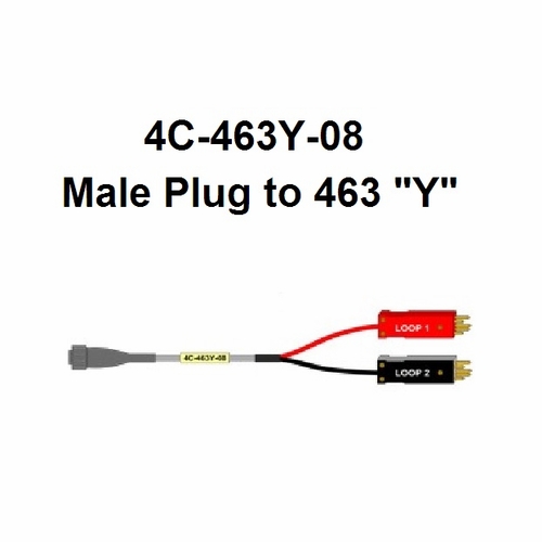 TAG 4C-463Y-08 MALE LOCK PLUG TO 5 PIN inch Y inch PROTECTOR, 8 foot