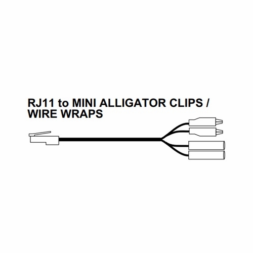 Tag Ba-Citc  Rj11 To Mini Alligator Clips/Wire Wraps, 6 Foot New