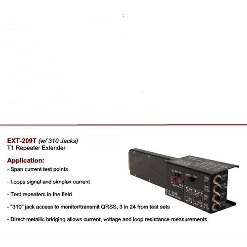 Tag Ext-209T Repeater Extender Loopback Card Ext-209T W/310 Jacks Apparatus Case 239    41157
