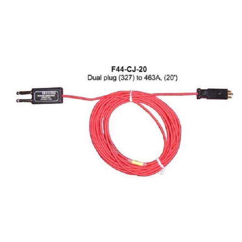 Tag F44-Cj-20 Frame Cord, Dual 327C To 5 Pin - Red, 20 Foot