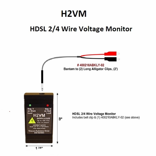 TAG H2VM HDSL 2/4 WIRE VOLTAGE MONITOR