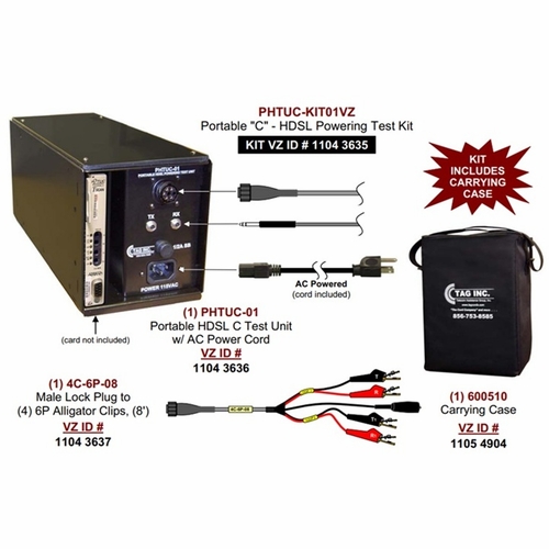 TAG PHTUC-KIT01VZ PORTABLE C - HDSL POWERING TEST KIT NEW