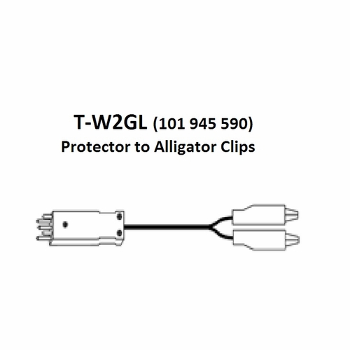 Tag T-W2Gl Protector To (2) Alligator Clips, 3 Foot