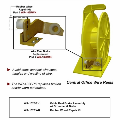 Tag Wr-102Rwk Wire Reel Rubber Wheel Repair Kit