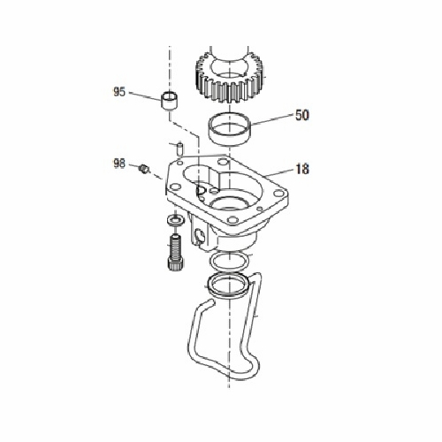 TEMPO 10152 GEAR HOUSING ASSEMBLY (HRD44A) H2 / 52046308/783310101529