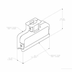 TYCO/AMP CHAMP 552008-1 COVER KIT-ONLY, STRAIN RELIEF