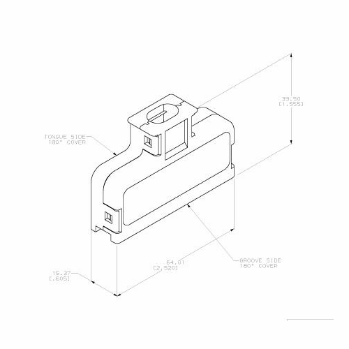 TYCO/AMP CHAMP 552008-1 COVER KIT-ONLY, STRAIN RELIEF