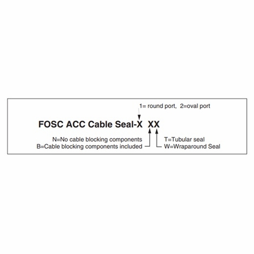 Tyco Fosc-Acc-Cable-Seal-1-Nw  Wrap Around Sleeve For Use On Any Round Port 274041-00