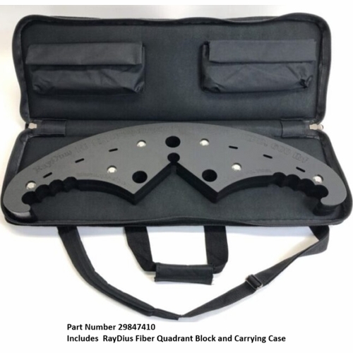 U-TECK 59250 RayDius Fiber Quadrant Block and Carrying Case Fiber Optic