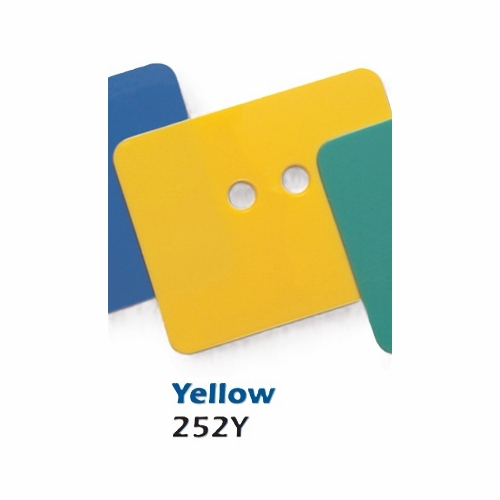 UG PRODUCTS 252Y 2.5 inch  x 2 inch  YELLOW CABLE TAGS W/O TIES PACK OF 100