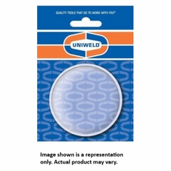 UNIWELD 05-2-52-4 2 inch FLAT PLASTIC LENS (BULK) UPC 51013