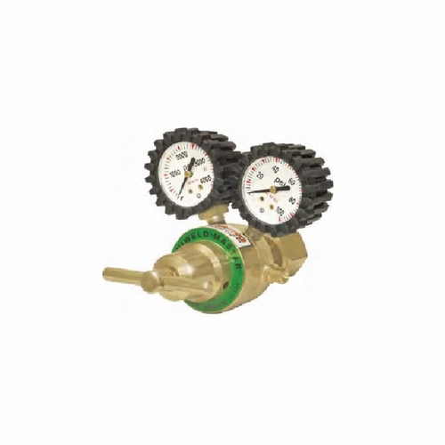 UNIWELD 12106 / UPC 12106 Mastar Lt Duty 1 Stage Regulator O2 w/Gauge Boots PSI/Kg 2-60 PSIG  inch A