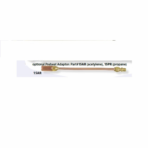 UNIWELD 15AR / UPC 31190 Preheat Adaptor Acetylene w/Tip for 6200BA & 6700BA MINIMUM ORDER 1