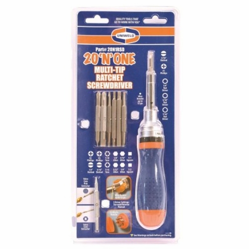UNIWELD 20N1RSD 20 IN 1 RATCHET SCREWDRIVER UPC 70110