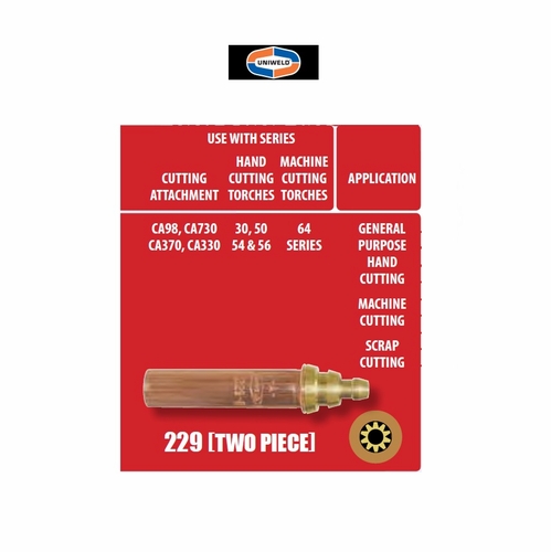 Uniweld 2290-5H / Upc 31405 Fuel/Gas Only Heating Tip End Number 5 Minimum Order 1