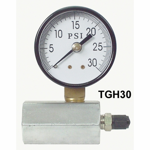 UNIWELD 41458 (TGH5) 3/4 inch  GAS TEST GAUGE, 0-5 PSI, SIDE MOUNT - D-Pkg. UPC 41458