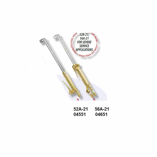 Uniweld 52A-21 / Upc 04551 Hand Cutting Torch 90 Stainless Steel  21 Inch  Bottom Rear Lever Fuel/F