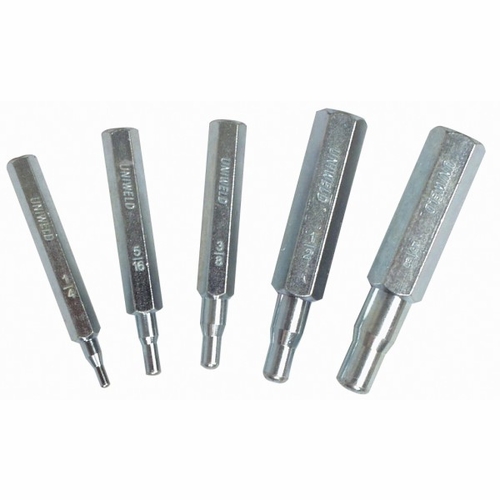 UNIWELD 70005 5-PC. SWAGE KIT FOR 1/4 inch , 5/16 inch , 3/8 inch , 1/2 inch  & 5/8 inch  UPC 70005