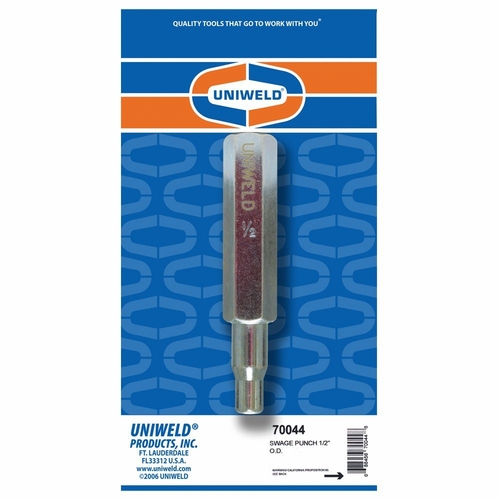 Uniweld 70044 1/2 Inch  O.D. Swage Punch Upc 70044