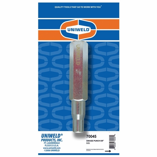 Uniweld 70045 5/8 Inch  O.D. Swage Punch Upc 70045