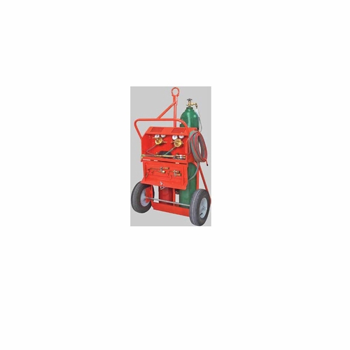 UNIWELD 80061 / UPC 80061 Rollin foot Roughneck Hvy Duty Cutting and Welding Outfit w/Firewall CGA5
