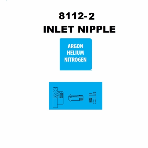 UNIWELD 8112-2 / UPC 12913 Inlet Nipple CGA510/580 1/4 inch - 18 NPT 3-3/16 inch Long MINIMUM ORDE