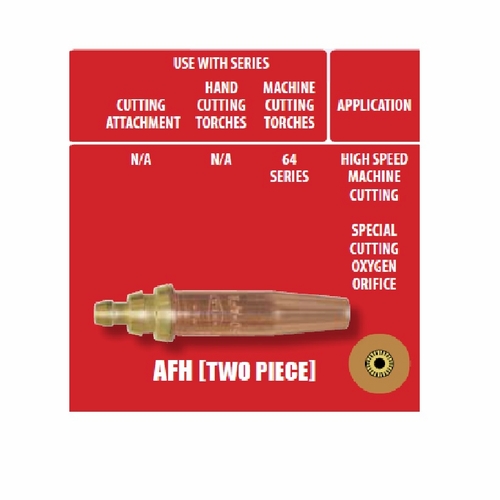 Uniweld Afh-44 / Upc 35357 2 Piece Liquid Air Fuel/Gas/Map//Pro /Propylene Cutting Tip Number 44 Min