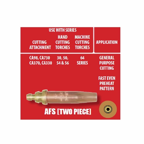 Uniweld Afs-31 / Upc 35335 2 Piece Liquid Air Fuel/Gas/Map//Pro /Propylene Cutting Tip Number 31 Min