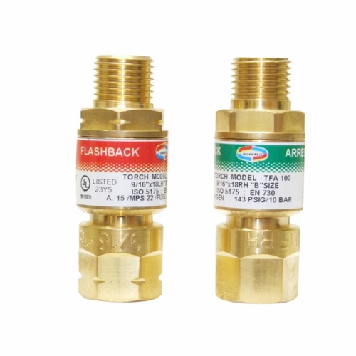 UNIWELD AFTFA100 / UPC 04066 Torch FB Arrestors for O2 inch B inch Fittings Non-Filtered MINIMUM O