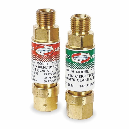UNIWELD AFTFA101 / UPC 04067 Torch FB Arrestors for Fuel/Gas inch B inch Fittings Non-Filtered MIN