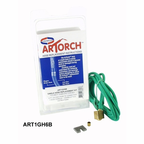 UNIWELD ART1GH6B / UPC 43653 Artorch Single Green O2 Hose 6 foot "B" MINIMUM ORDER 1
