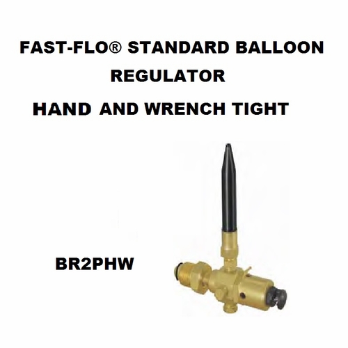 UNIWELD BR2PHW / UPC 14203 Fast-Flo Standard Balloon Regulator Hand and Wrench Tight MINIMUM ORDER