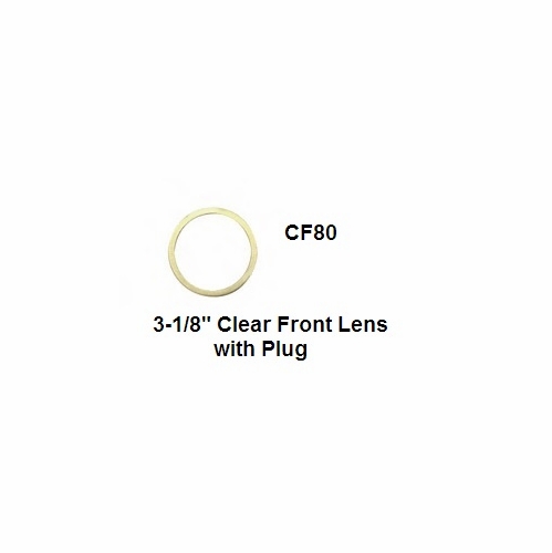 UNIWELD CF80 3-1/8 inch CLEAR FRONT LENS WITH PLUG - D-Pkg. UPC 51019