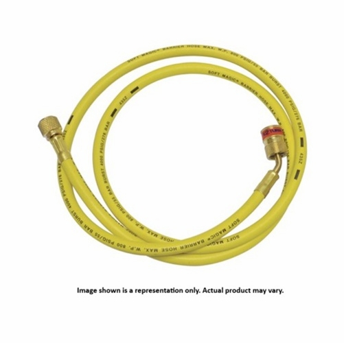 Uniweld Ez6Y 72 In. (180Cm) Ez Turn Anti-Blowback Hose, Yellow
