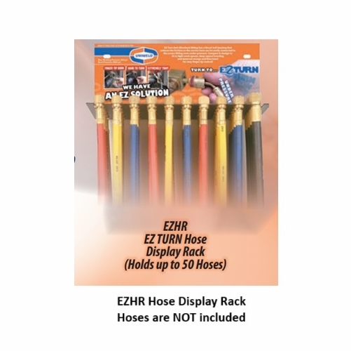 UNIWELD EZHR EZ TURN ANTI-BLOWBACK HOSE DISPLAY RACK- METAL (NO HOSES)