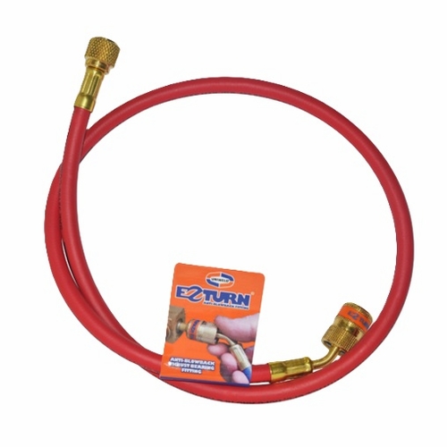 UNIWELD EZM3R 36 IN. EZ TURN ANTI-BLOWBACK R410A MINI SPLIT HOSE, 1/4 inch X 5/16 inch SERVICE END