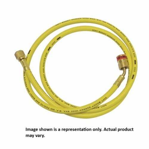 UNIWELD EZM3Y 36 IN. EZ TURN ANTI-BLOWBACK R410A MINI SPLIT HOSE, 1/4 inch X 5/16 inch SERVICE END