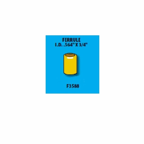 UNIWELD F3588 / UPC 43391 Hose Ferrule .564 inch ID 3/4 inch Long (Sold in Multiples of 100) MIN