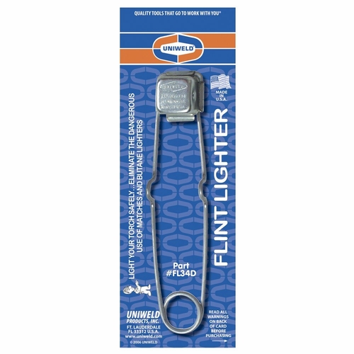 UNIWELD FL34D FLINT LIGHTER (DISPLAY PKG.) UPC 43437