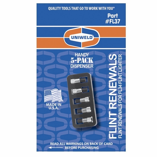 Uniweld Fl37 / Upc 43405 5 Single Flint Re Als For Fl34 Lighter Minimum Order 1