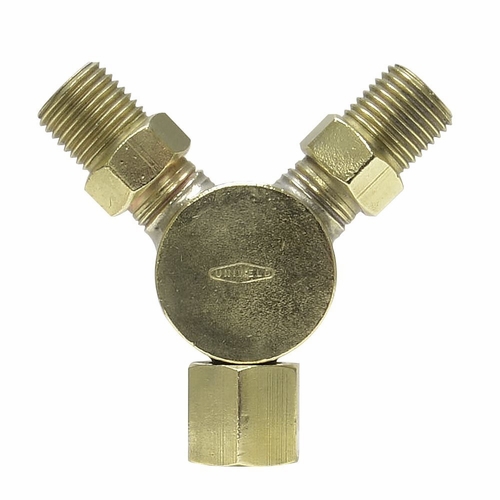 Uniweld Fy10Xa / Upc 43331  Inch Y Inch  Connector  Inch A Inch  R.H. Inlet To  Inch A Inch  R.H. Ho