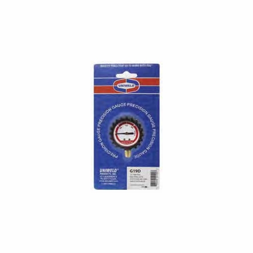 Uniweld G19D / Upc 54102 1.5 Inch  Gauge 1/8 Inch  Npt Bm 1/4, 1/2, 3/4 Contents Display Card