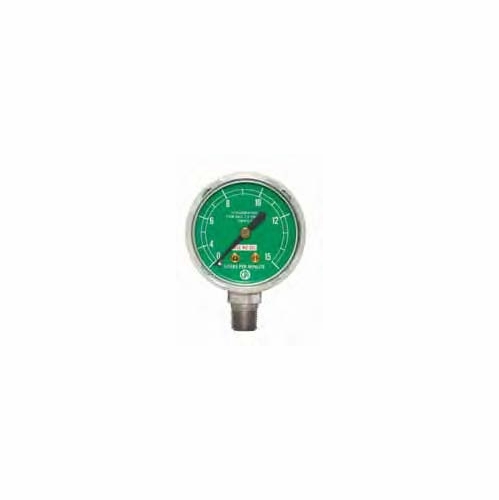 UNIWELD G55D / UPC 54106 1.5 inch Gauge 1/8 inch NPT BM 15 LPM 73 Dr/.024 Orifice O2 Chromed Case/