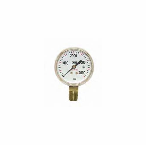 UNIWELD G7-4 / UPC 54566 2 inch  Gauge 1/8 inch  NPT BM 4000 PSI Brass Case MINIMUM ORDER 50