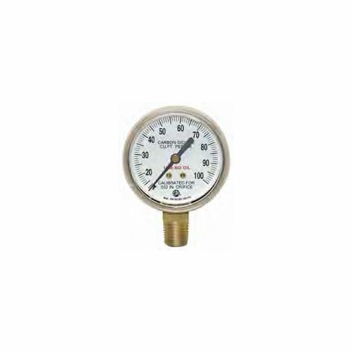 UNIWELD G86D 2 inch 10-50 SCFH C02 BRASS, B.M. GAUGE UPC 54222