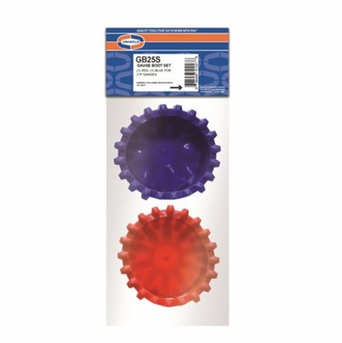 UNIWELD GB25S 2.5 inch GAUGE BOOT SETS, (1) RED (1) BLUE UPC 51027