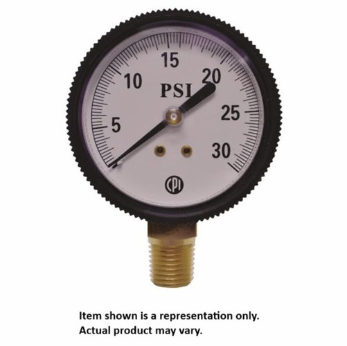 Uniweld Gp100 1.5 Inch  30 Inch  Hg (Half-Scale) Utility Black Plastic, B.M. Gauge Upc 52100