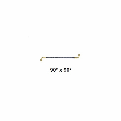 UNIWELD H012A410A 12 IN. SUPER BLACK MAGIC HOSE -90° x 90°-, BLACK UPC 90814