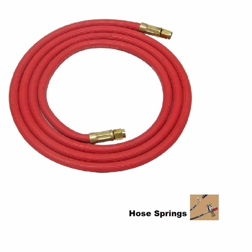 UNIWELD H11SS / UPC 43472 Acetylene Hose 6 foot   inch A inch  Connection w/2 Springs MINIMUM ORDER